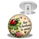 Trépied - cabochon porte bonheur- que le bonheur te suivi