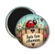 Magnet's - cabochon suis ton chemin- cabochon verre ou résine, miroir