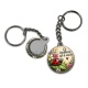 Porte clés - cabochon porte bonheur le meilleur est à venir- magnet- miroir