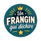 cabochon un frangin qui déchire- verre ou résine- décapsuleur