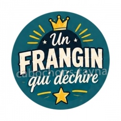 cabochon un frangin qui déchire- verre ou résine- décapsuleur