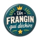 Cabochon Résine - cabochon un frangin qui déchire- verre ou résine- décapsuleur