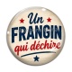 Cabochon Verre - cabochon un frangin qui déchire- verre ou résine- magnet