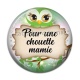 Cabochon Résine - mamie chouette