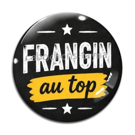Cabochon Verre - cabochon frangin au top- verre ou résine