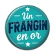 Cabochon Résine - cabochon un frangin en or- verre ou résine- décapsuleur
