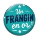 Cabochon Verre - cabochon un frangin en or- verre ou résine- décapsuleur
