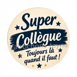 cabochon super collègue- verre ou résine- Porte clé