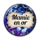 Cabochon Résine - mamie en or
