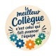 cabochon le meilleur collègue- verre ou résine