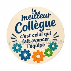 cabochon le meilleur collègue- verre ou résine