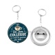 Porte clés décapsuleur - cabochon un bon collègue- verre ou résine