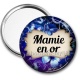 Miroir de poche - mamie en or