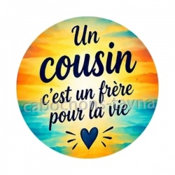 cabochon un cousin c'est un frère pour la vie