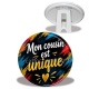 Trépied -  cabochon mon cousin est unique