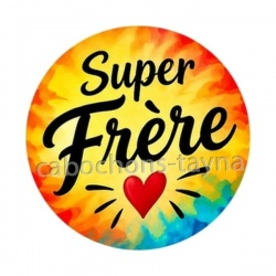 cabochon super frère- verre ou résine- porte clé