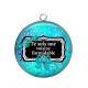 Pendentif Cabochon Argent - je suis une voisine formidable- plusieurs supports
