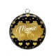 Pendentif Cabochon Argent - mamie en or