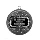 Pendentif Cabochon Argent - cabochon je suis une voisine formidable