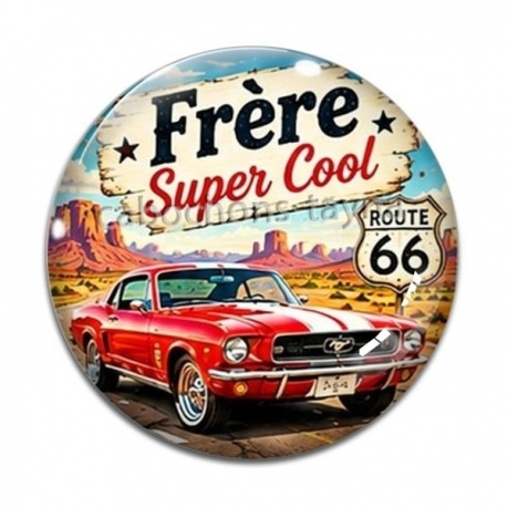 Cabochon Verre - cabochon frère super cool- Décapsuleur frère