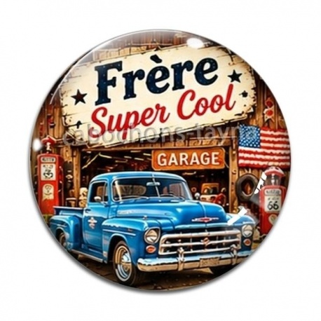Cabochon Verre -  cabochon frère super cool