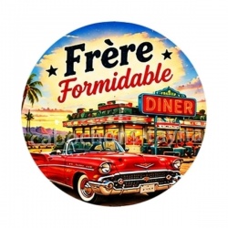 cabochon frère formidable- Porte clé