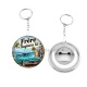 Porte clés décapsuleur - cabochon frère toujours là- magnet frère