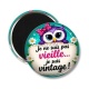Magnet's - cabochon je ne suis pas vieille je suis vintage- miroir slogan