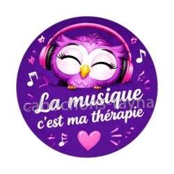 cabochon la musique c'est ma thérapie