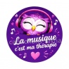 cabochon la musique c'est ma thérapie