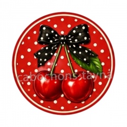 cabochon cerise