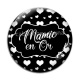 Cabochon Verre - mamie en or