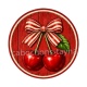 cabochon cerise- Pendentif cerise