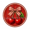 cabochon cerise- Pendentif cerise