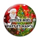 Cabochon Verre - joyeux noël Papy et Mamie- plusieurs supports