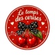 cabochon le temps des cerises- plusieurs supports