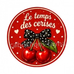 cabochon le temps des cerises- plusieurs supports