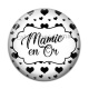 Cabochon Résine - mamie en or