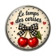 Cabochon Résine - cabochon le temps des cerises- plusieurs supports
