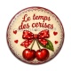Cabochon Résine - cabochon le temps des cerises- plusieurs supports