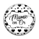 Cabochon Verre - mamie en or