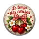 Cabochon Résine - cabochon le temps des cerises- plusieurs supports