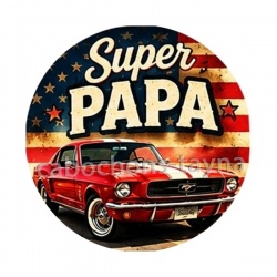 cabochon super papa- Décapsuleur- Magnet