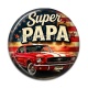 Cabochon Résine - cabochon super papa- Décapsuleur- Magnet