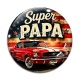 Cabochon Verre - cabochon super papa- Décapsuleur- Magnet