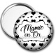 Miroir de poche - mamie en or