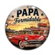 Cabochon Verre - cabochon papa formidable- Porte clés