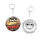 Porte clés décapsuleur - cabochon papa formidable- Porte clés