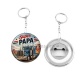 Porte clés décapsuleur - cabochon super papa- Décapsuleur
