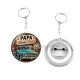Porte clés décapsuleur - cabochon papa super cool- Décapsuleur